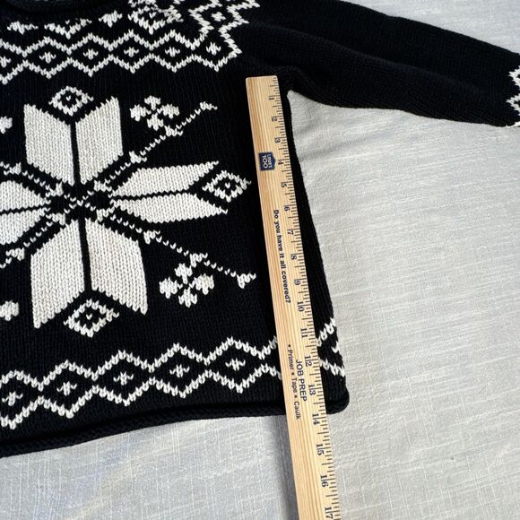 Vintage Roll Neck Snowflake Sweater By David Brooks Women’s‎ Petite Large - Picture 10 of 10